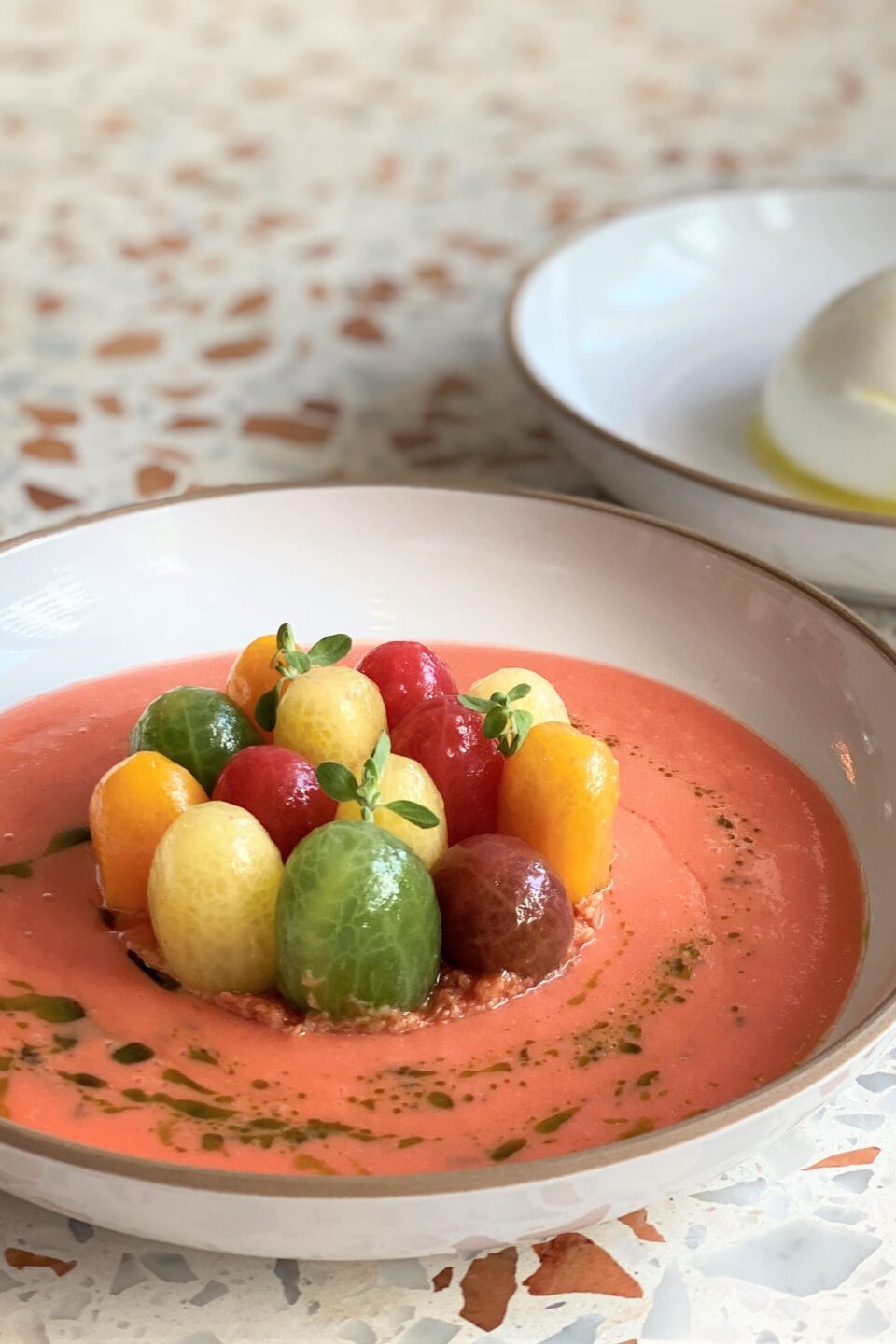 Création d'un entrée à base de tomate par DUCASSE Conseil
