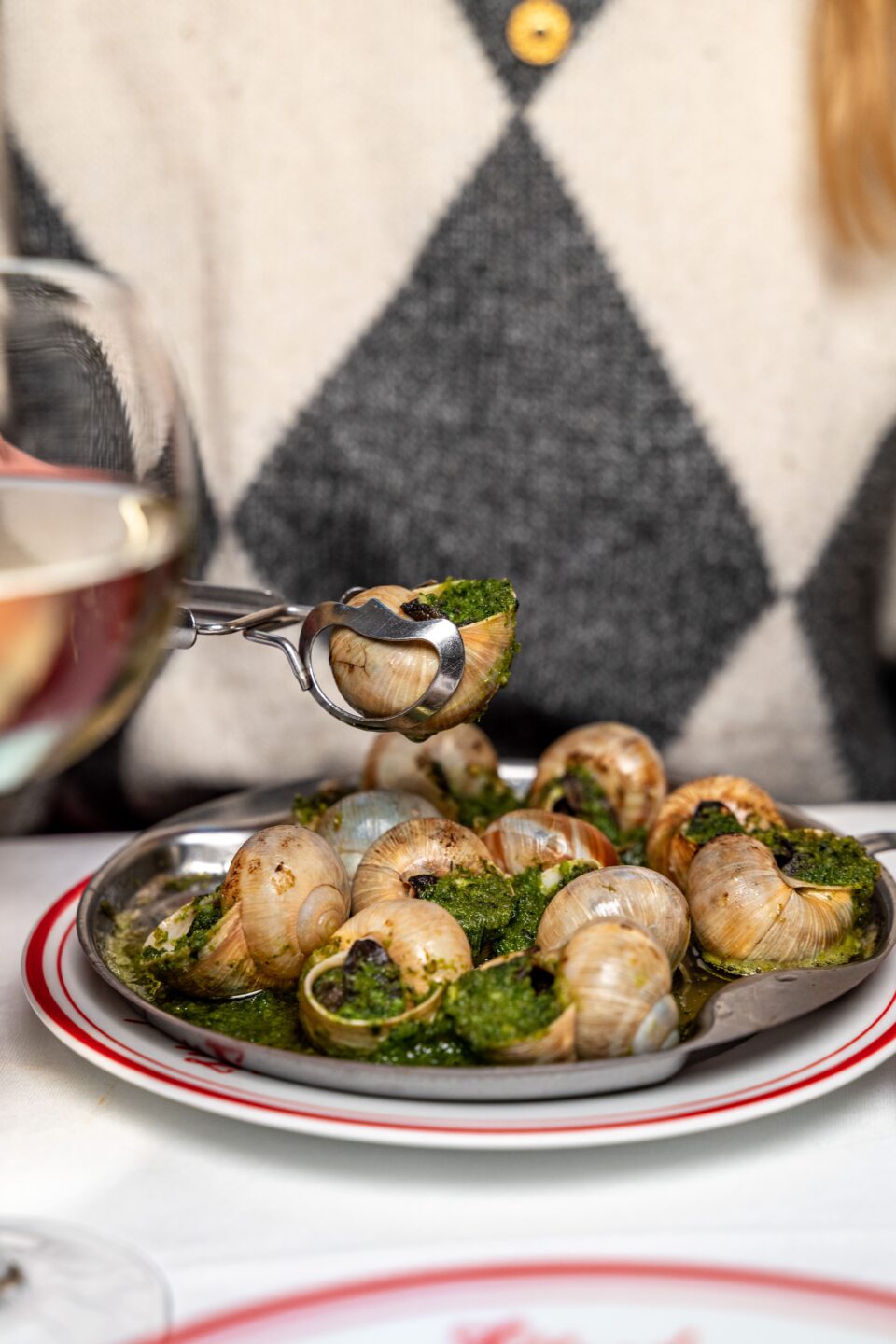 Photo plat d'escargot