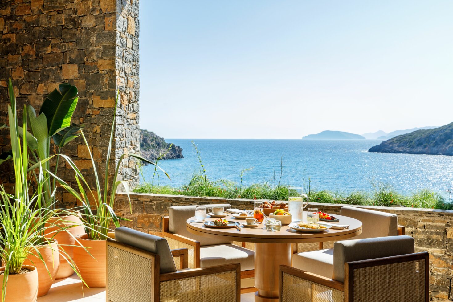 Salle du restaurant OCEAN à DAIOS COVE