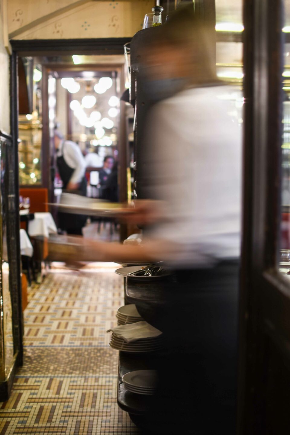 Photo du service d'un serveur